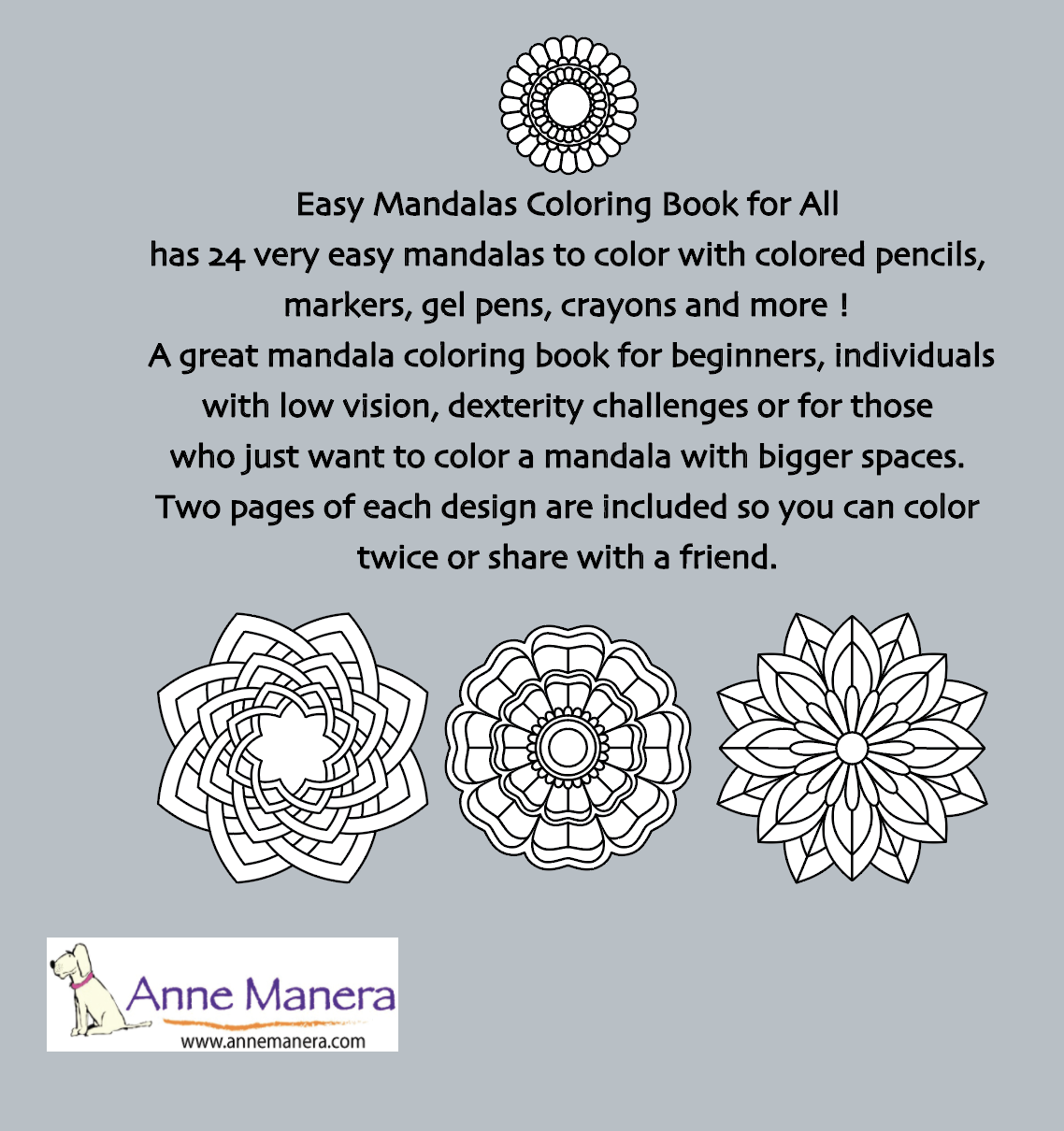 easy mandalas to color