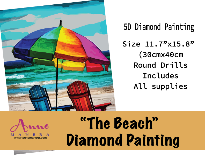 The Beach Diamond Painting 30cm x 40cm 