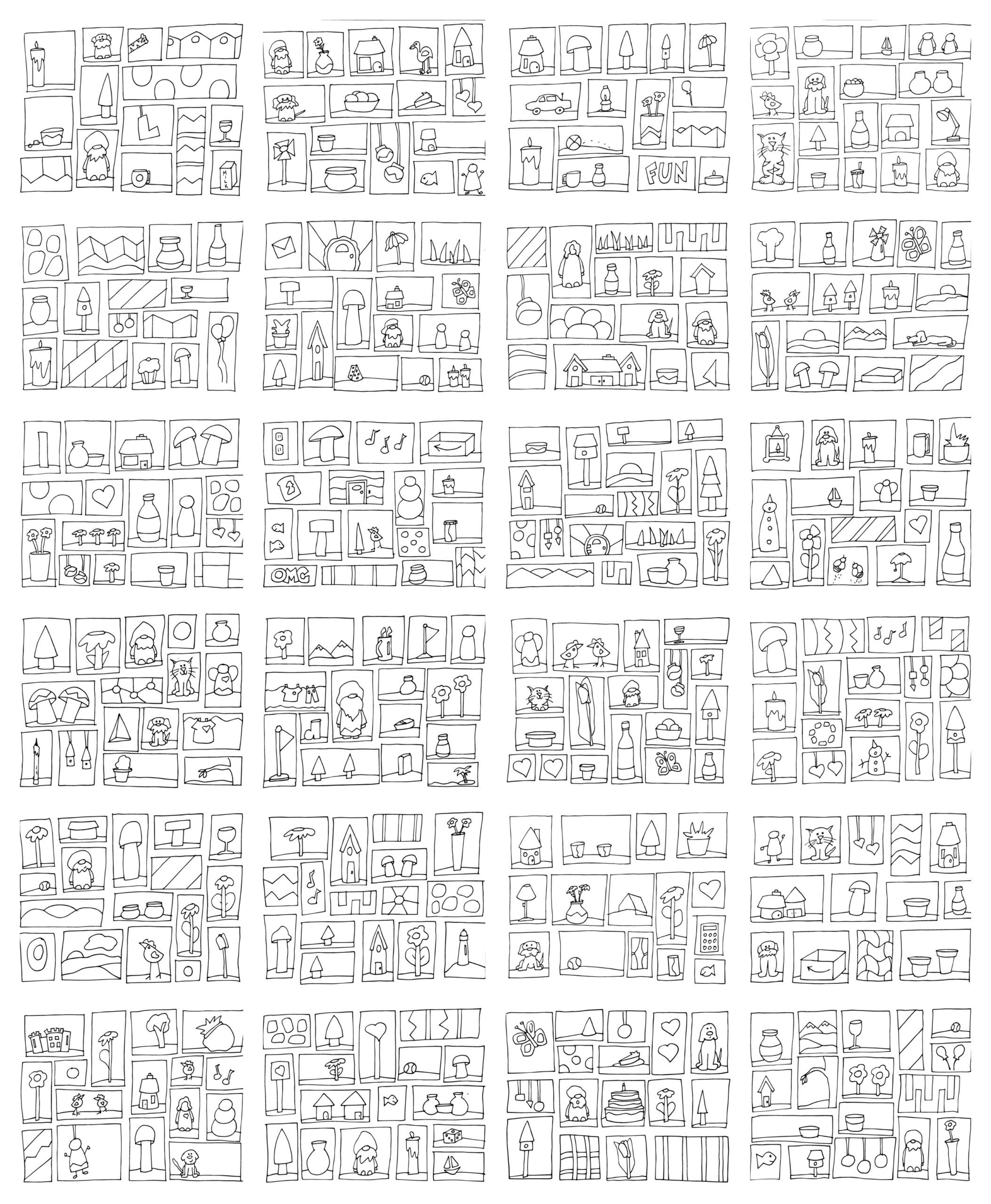 Small Stuff Prin6table Small Stuff Coloring Book A simple coloring book for busy adults & kids ...